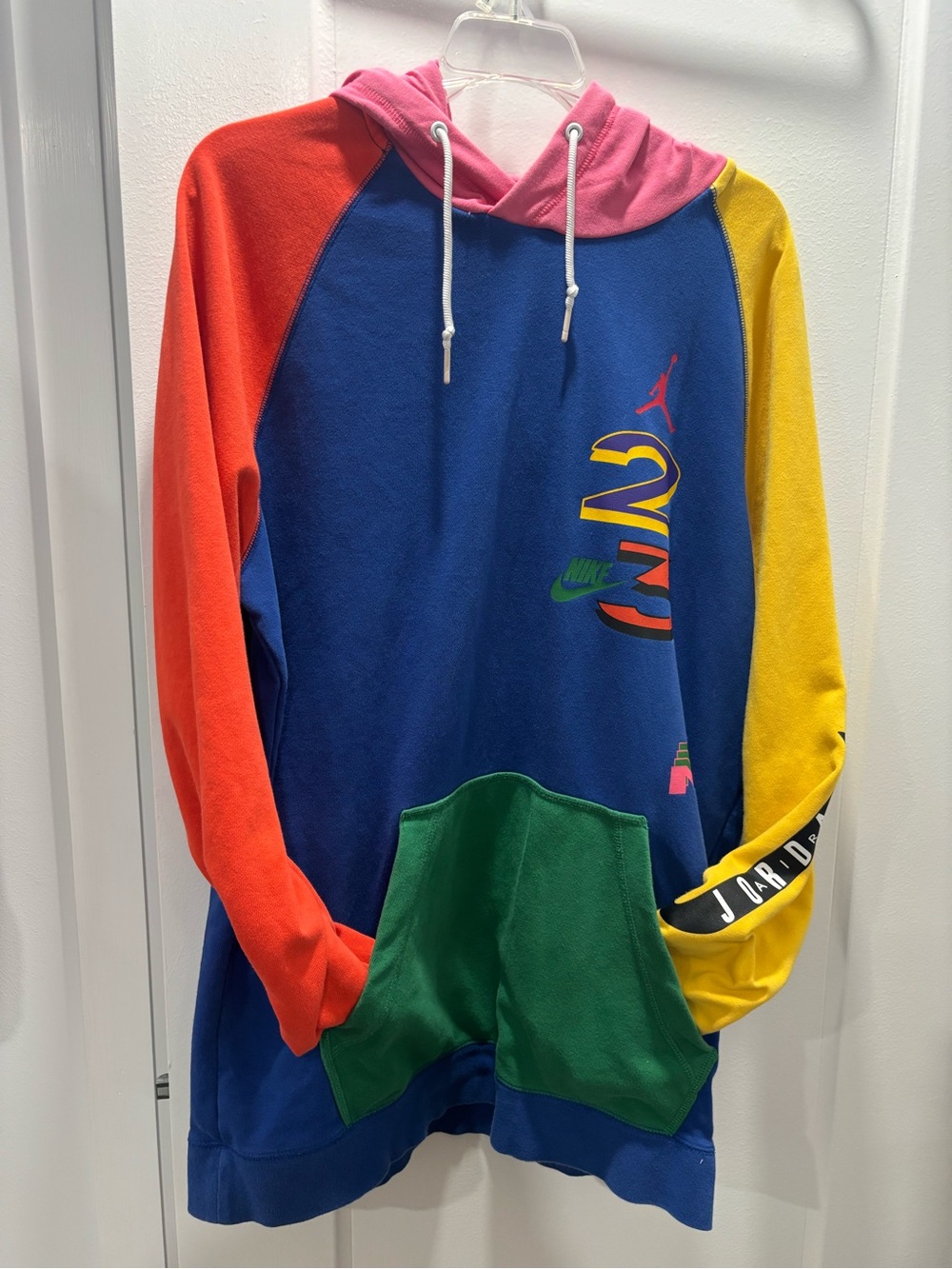 Vintage Nike Jordan Multicolor Colorblock Hoodie